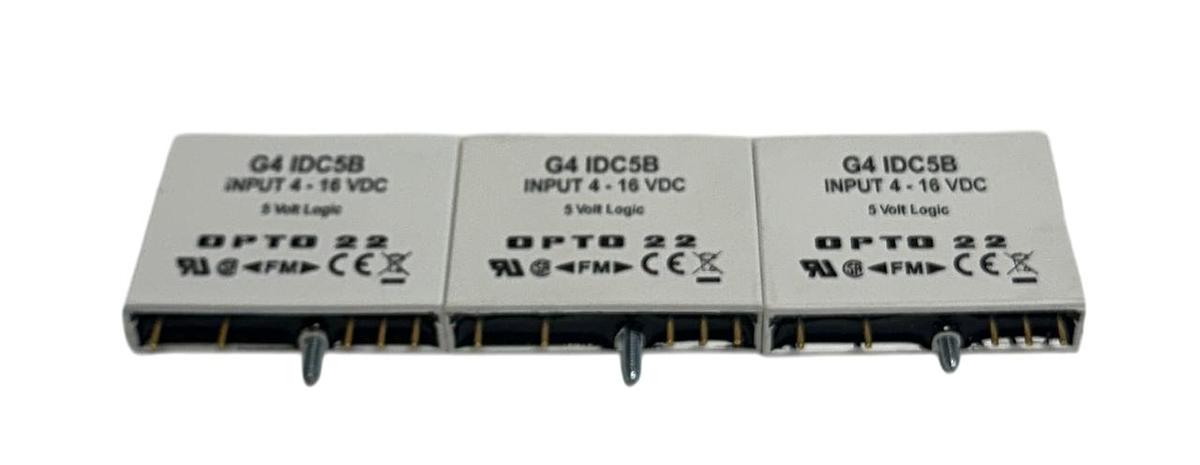 Used 3 OPTO 22 G4 IDC5B DIGITAL I/O INPUT MODULES 4-16VDC 5V LOGIC OEM G4IDC5B NSNP