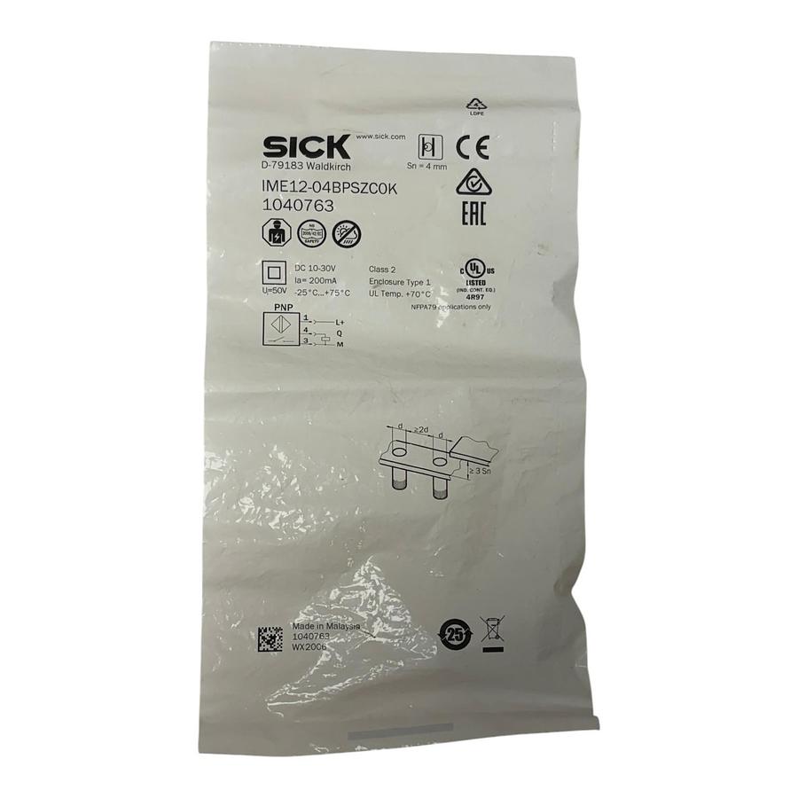 Used SICK IME12-04BPSZCOK Inductive Proximity Sensor M12 PNP NO 1040763 New Sealed