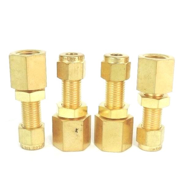 Used LOT OF 4 NEW BISHAMON HYD/B4000023 FEMALE BULKHEADS, EZ-30 LOADER - HYD/B4000023