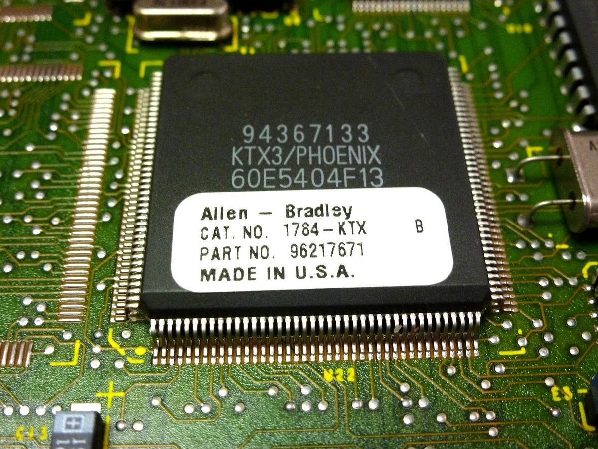 Used ALLEN BRADLEY 1784-KTX SER. B 96217671 ISA BUS PC DH485 RIO SCANNER 1PT 1784KTX