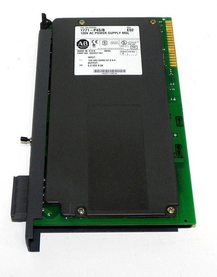 Used ALLEN BRADLEY 1771-P4S/B 120V AC POWER SUPPLY MDL 1771P4S REV. E02