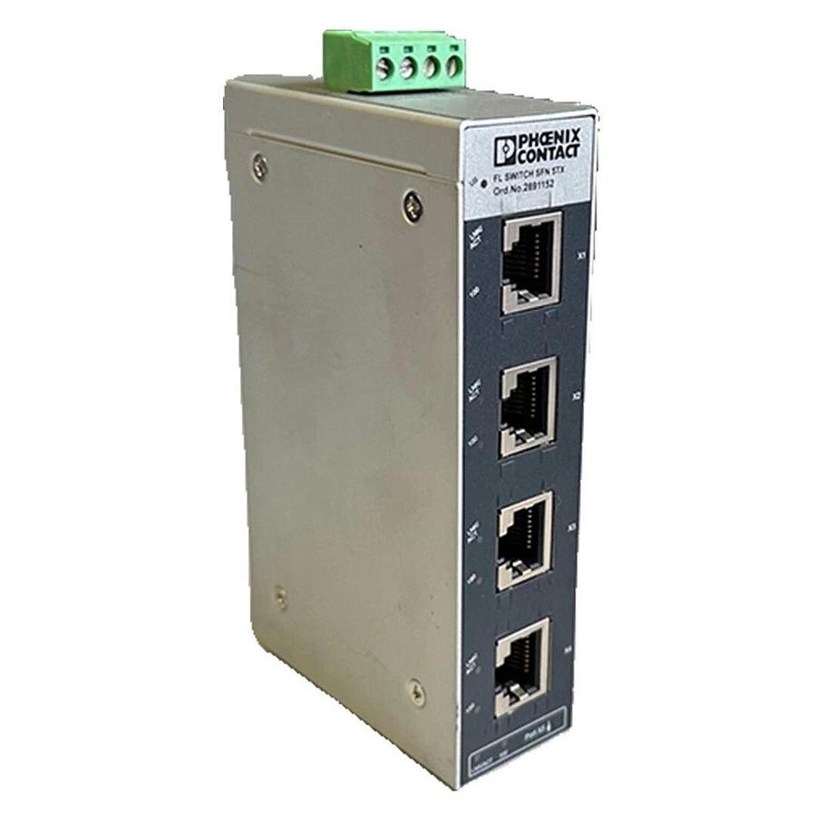 Used PHOENIX CONTACT FL SWITCH SFN 5TX INDUSTRIAL ETHERNET SWITCH 5-PORT 2891152