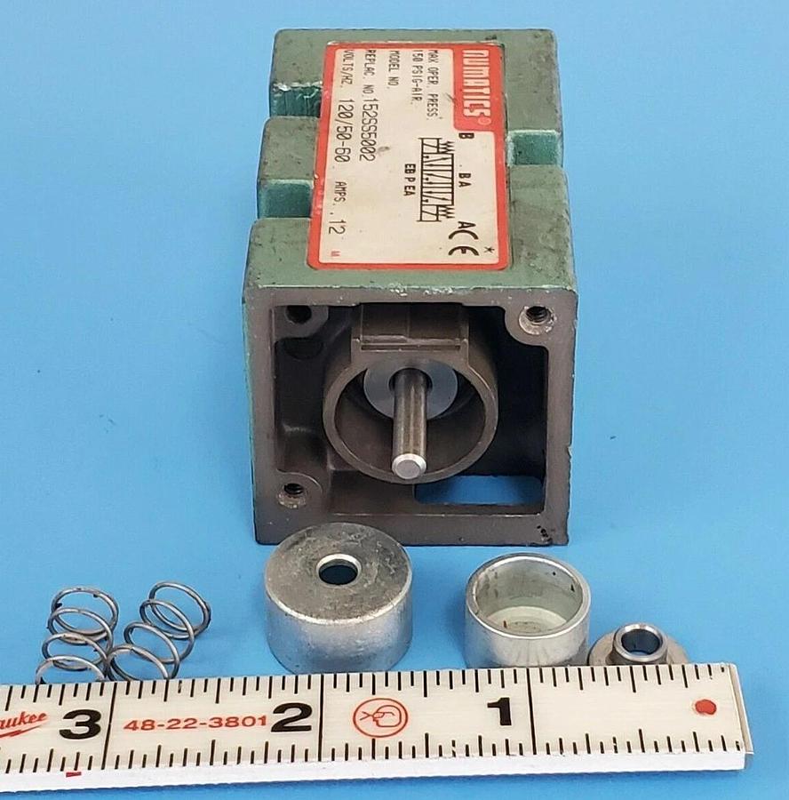 Used NUMATICS 152SS5002 SOLENOID VALVE BODY .12 AMPS