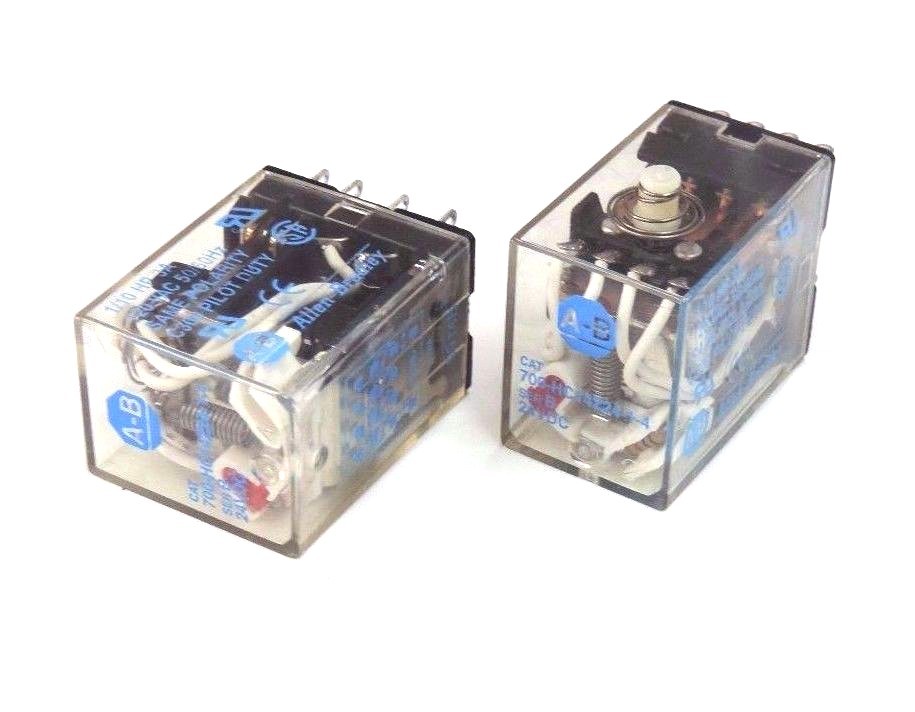 Used LOT OF 2 ALLEN BRADLEY 700-HC14Z24-1-4 RELAYS 700HC14Z2414, SER. B, 24VDC