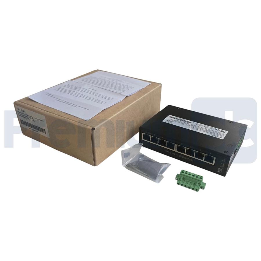 Used Dinkle 0401-0080 Industrial 8-Port Ethernet Switch 12-56VDC RJ45 10/100Base-T(X)