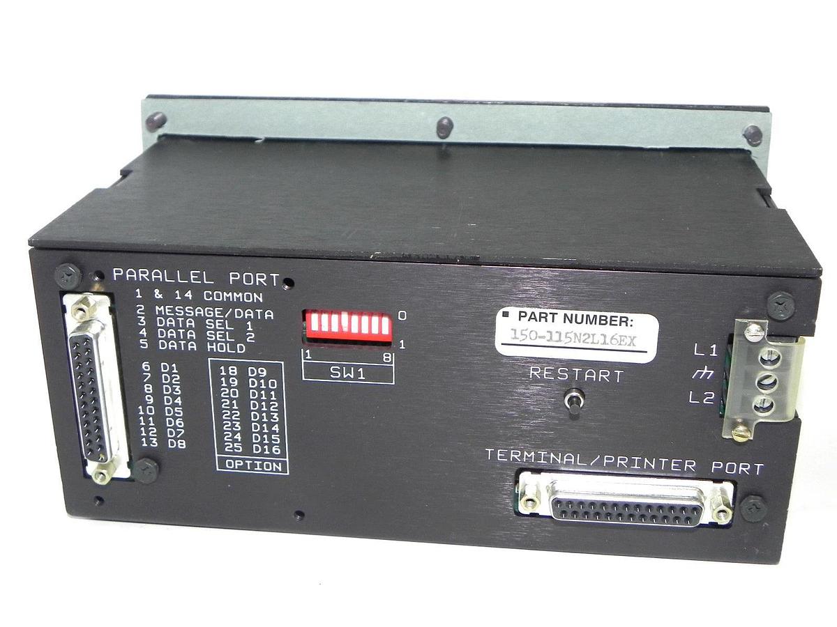 Used UTICOR 150-115N2L16EX PROGRAMMABLE MESSAGE DISPLAY