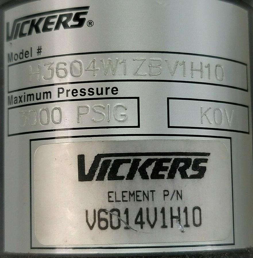 Used NEW VICKERS H3604W1ZBV1H10 MICRO MASS FLOW SENSOR ELEMENT P/N: V6014V1H10