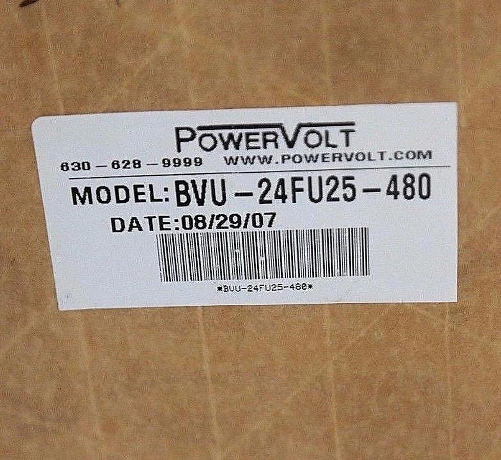 Used NIB POWERVOLT BVU-24FU25-480 POWER SUPPLY BVU24FU25480