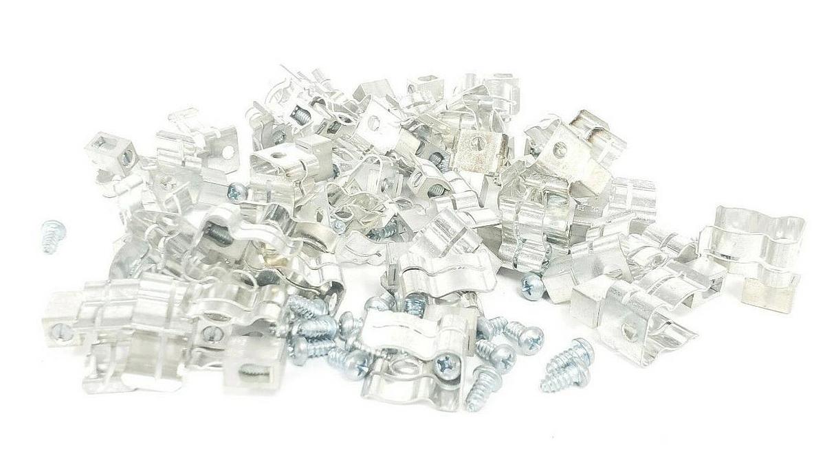 Used LOT OF 48 GENERIC 1A5672 TERMINAL LUGS / FUSEHOLDER CLIPS 6-14 CU7 6-8 AL USD