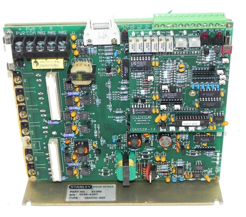 Used STANLEY X5389 CONTROL MODULE GA5520-SAT W/ GA5520-13, 5520-1201, GA5550-67
