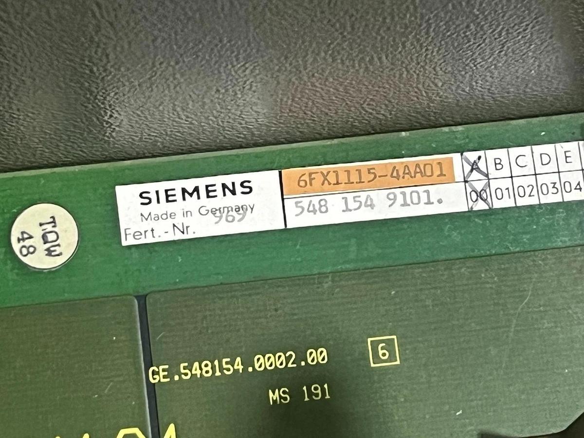 Used SIEMENS SINUMERIK OPERATOR CONSOLE *FOR PARTS* GE. 548 021.7128.04