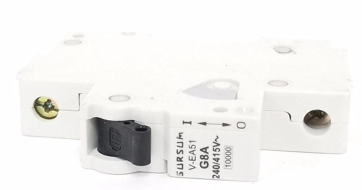 Used SURSUM V-EA51 CIRCUIT BREAKER 8A, G8A, 240/415V, VEA51