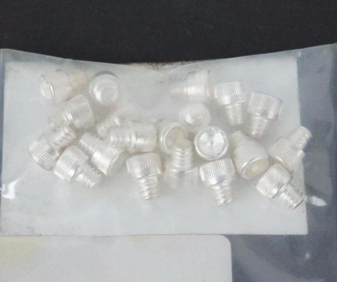 Used BAG OF 20 NEW REDIVAC C-2004-NA SILVER PLATED SCREWS 1/4-20 X 1/4"