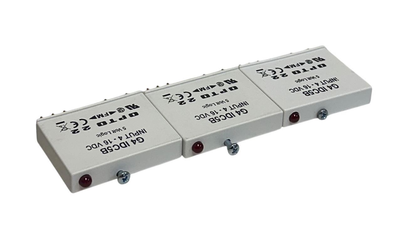 Used 3 OPTO 22 G4 IDC5B DIGITAL I/O INPUT MODULES 4-16VDC 5V LOGIC OEM G4IDC5B NSNP