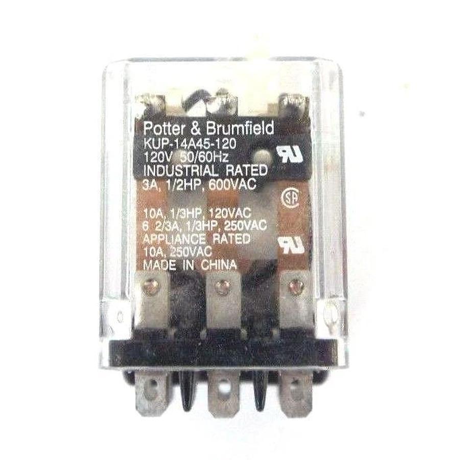 Used LOT OF 2 POTTER & BRUMFIELD KUP-14A45-120 RELAYS 120V, 50/60HZ, KUP14A45120