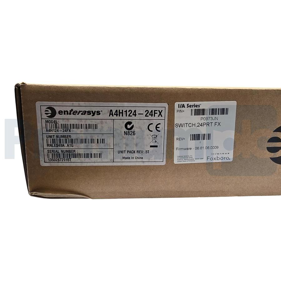 Foxboro Enterasys P0973JN 24-Port Fiber Managed Ethernet Switch A4H124-24FX NSMP