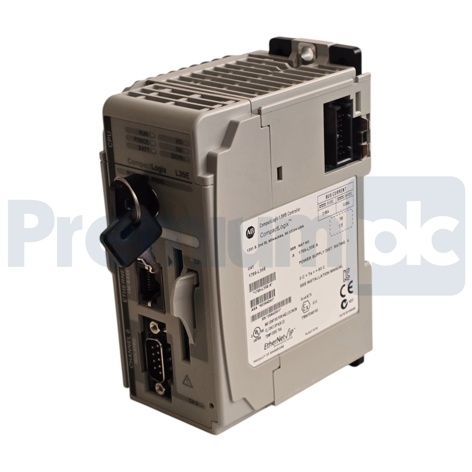 Used Allen-Bradley 1769-L35E /A CompactLogix 1.5MB Controller FW 1.15 ENet/IP NSNP