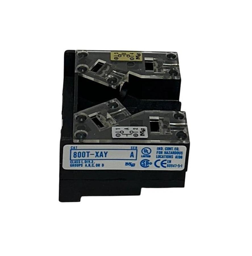 ALLEN BRADLEY 800T-XA4Y /A BULLETIN 800T STACKABLE CONTACT BLOCK 2NC NSMP