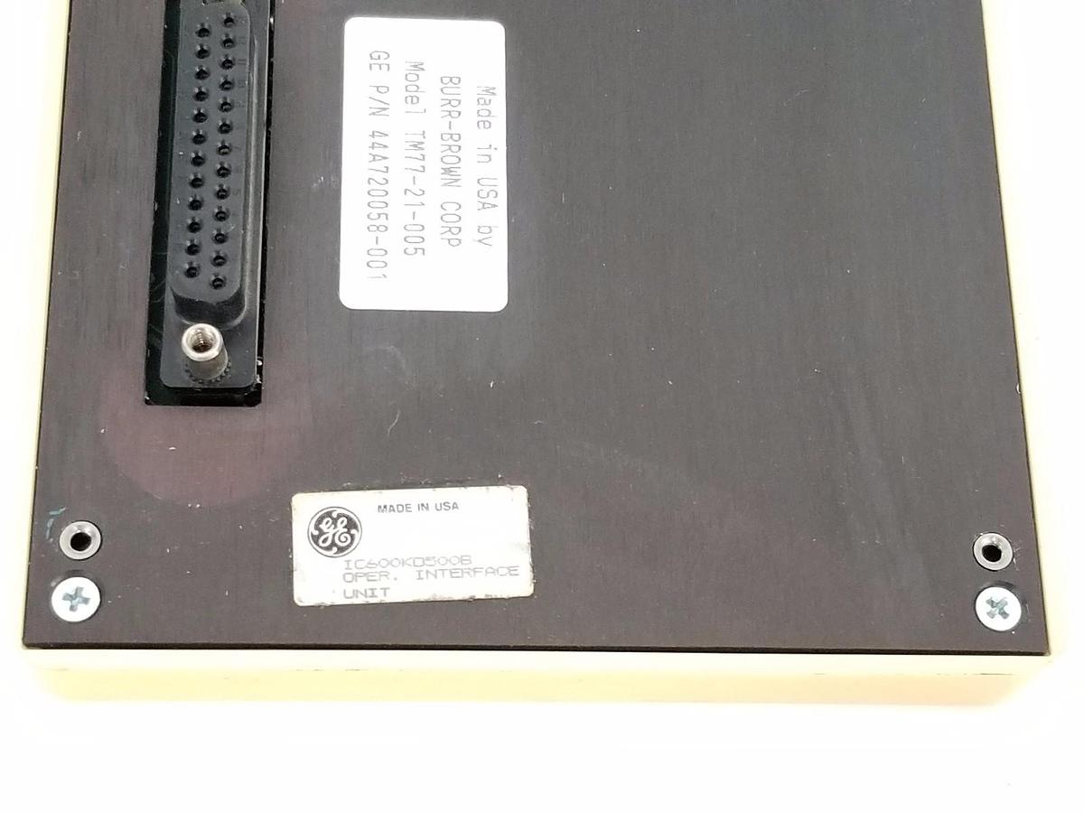 Used GE FANUC 44A720058-001 OPERATOR INTERFACE UNIT MODEL: TM77-21-005, IC600KD500B