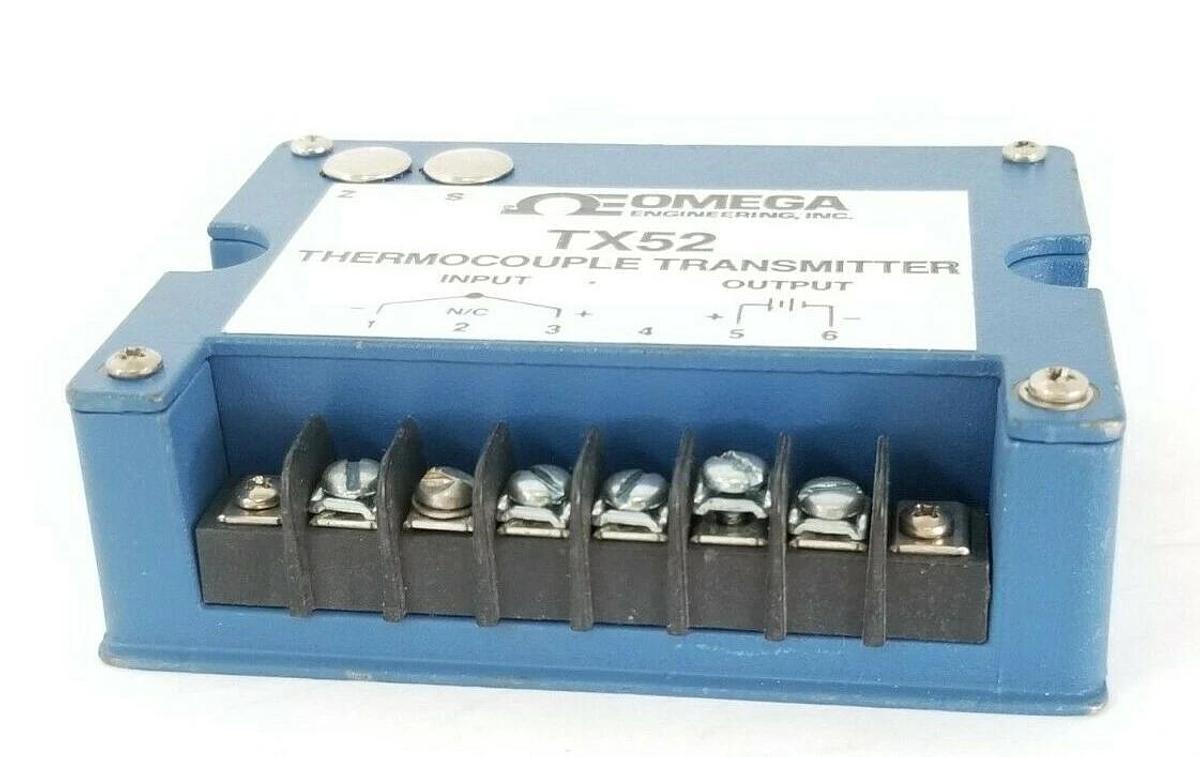 Used OMEGA ENGINEERING, INC. TX52 THERMOCOUPLE TRANSMITTER