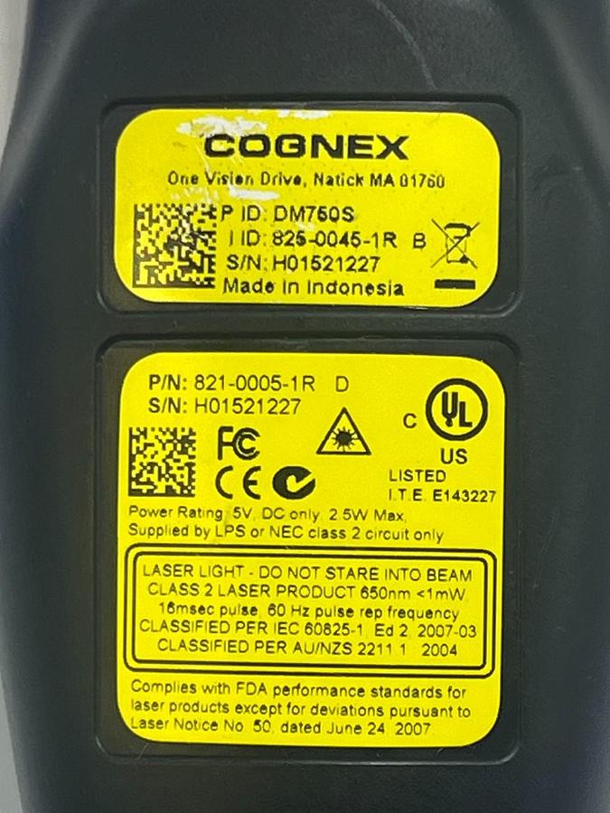 Used Cognex DataMan DM750S Handheld Barcode Scanner, NSNP