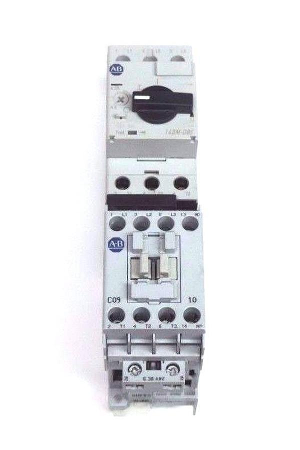Used ALLEN BRADLEY 100-C09D*10 CONTACTOR SER A W/ 140M-D8E-B63 MOTOR PROTECTOR SER B