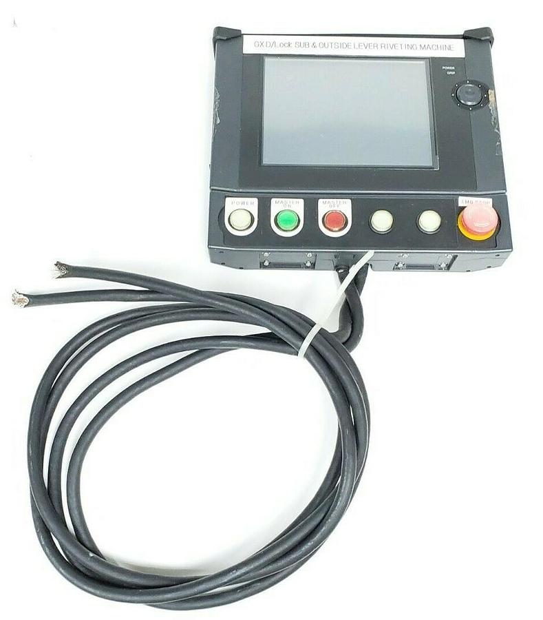 Used KEYENCE CORP. VT-7SR/VT-SW6 TEACH PENDANT W/ EXPANSION VT-7SR / VT-SW6