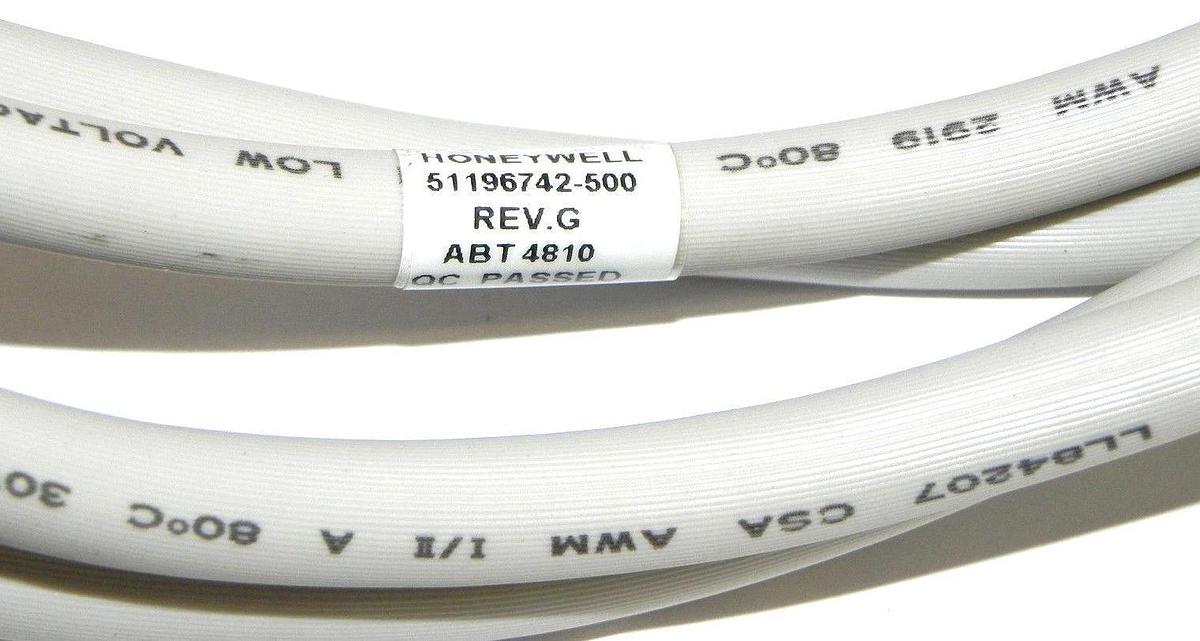 Used NEW HONEYWELL 51196742-500 CABLE REV. G ABT 4810, 8' LONG