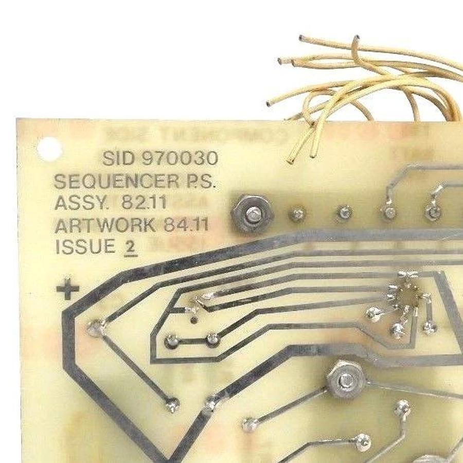 Used SID 970030 SEQUENCER P.S. ASSY. 82.11 ARTWORK 84.11 ISSUE 2 BOARD