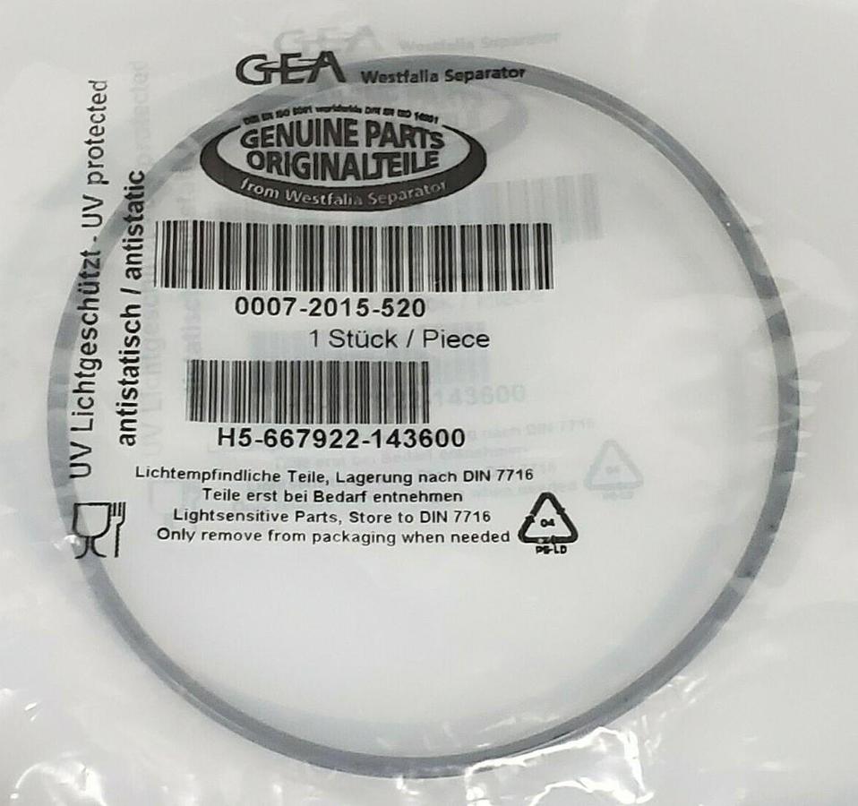 Used LOT OF 3 NEW GEA 0007-2015-520 0-RINGS 00072015520, H5-667922-143600