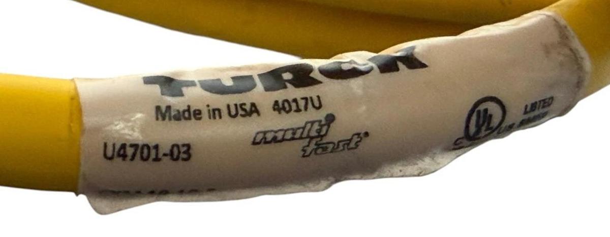 Turck MultiFast U4701-03 19-Pin Female M23 Servo Control Cable ITC E346846 New