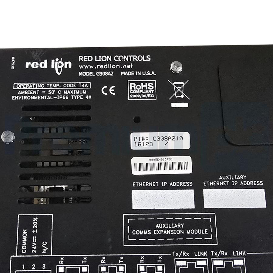 Refurbished RED LION G308A210 G3 GRAPHITE HMI TERMINAL TOUCH DISPLAY 8.4" 24V G308A2 REFURB
