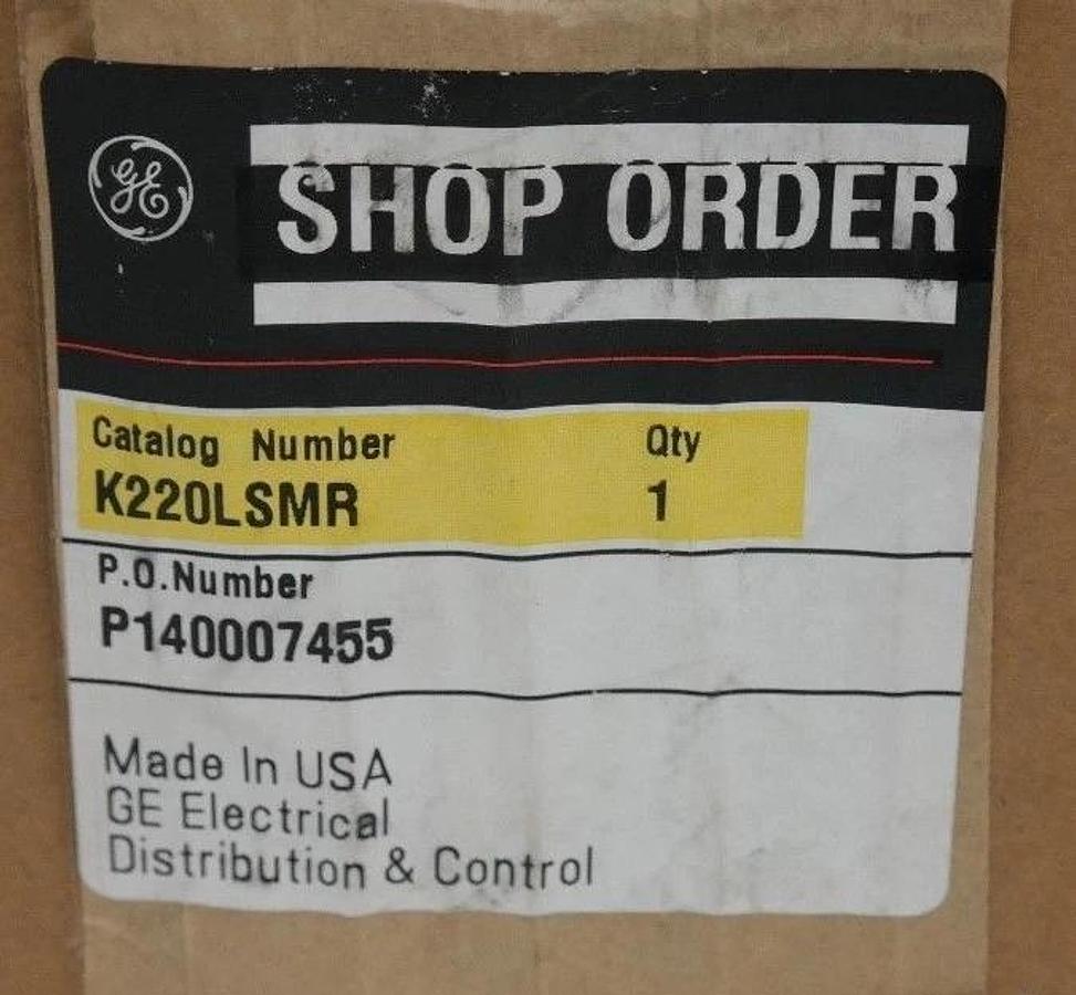NEW GENERAL ELECTRIC K220LSMR MICROVERSATRIP PM TRIP UNIT K220LSM, 2000A, E115&