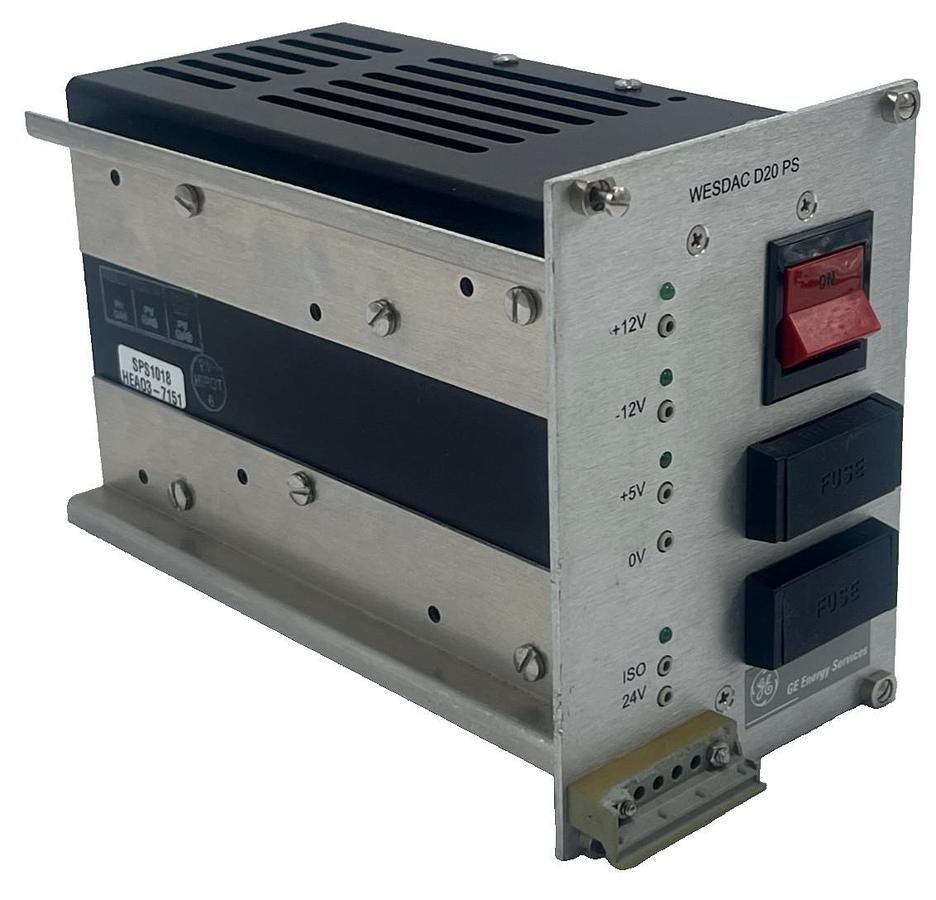 Used GE SPS-1018 Power Supply 580-0241 WESDAC D20 130VDC Input *BROKEN NAMEPLATE*