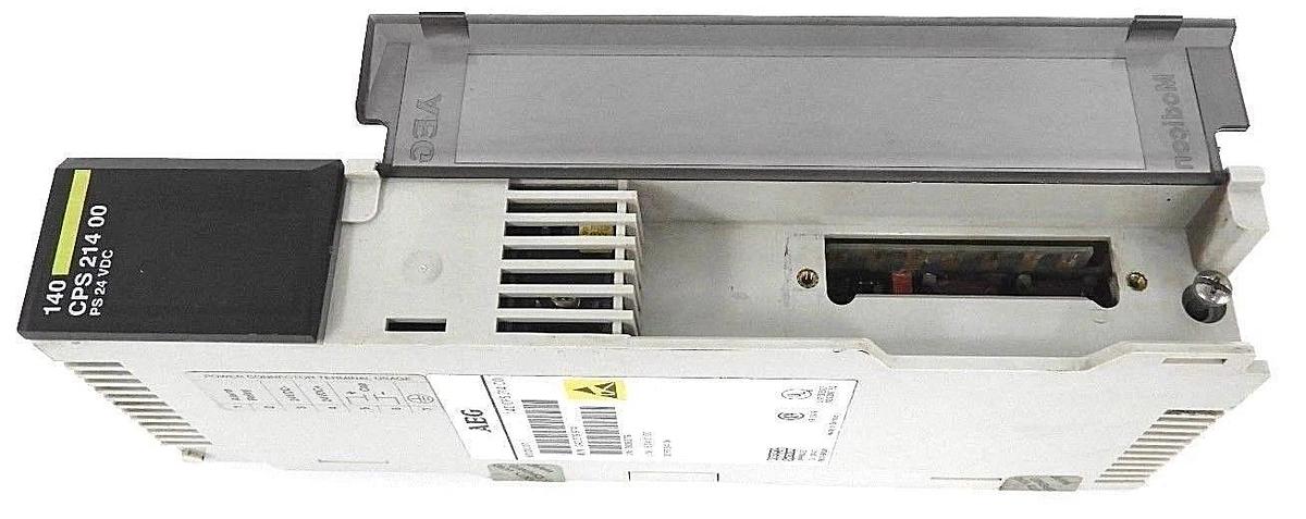 Used SCHNEIDER MODICON 140CPS21400 POWER SUPPLY 8AMP 24VDC, 140-CPS-214-00