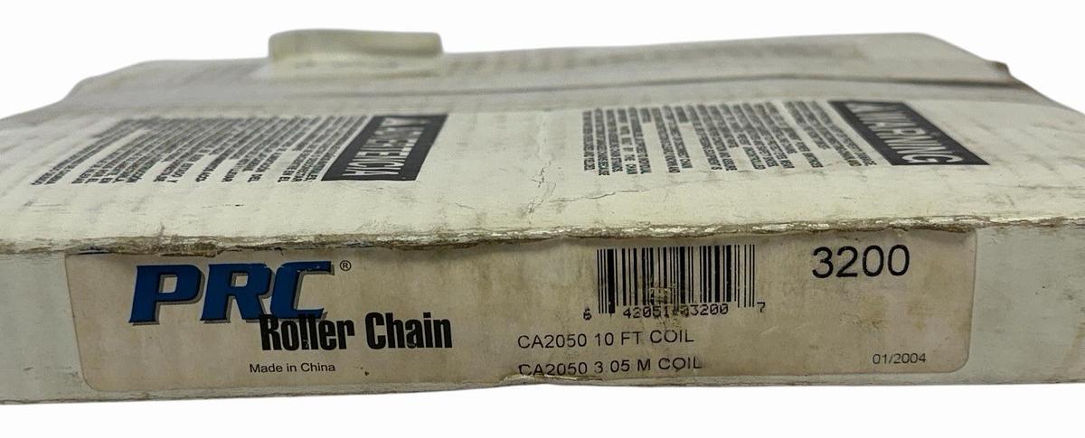 NIB PRC ROLLER CHAIN 3200 CA2050 10FT COIL