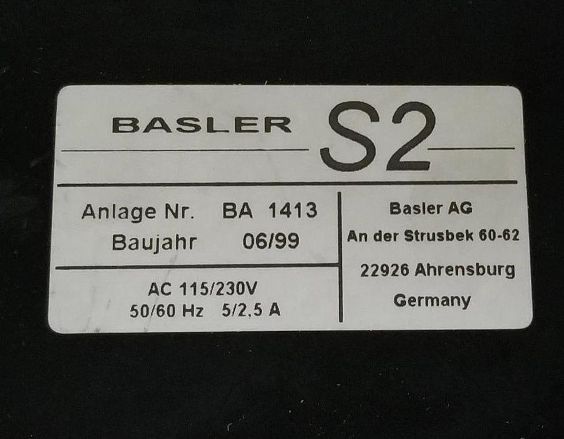 Used BASLER BA-1413 CD/DVD OPTICAL DISC SCANNER S2 115/230V, 50/60HZ, 5/2.5A, BA1413