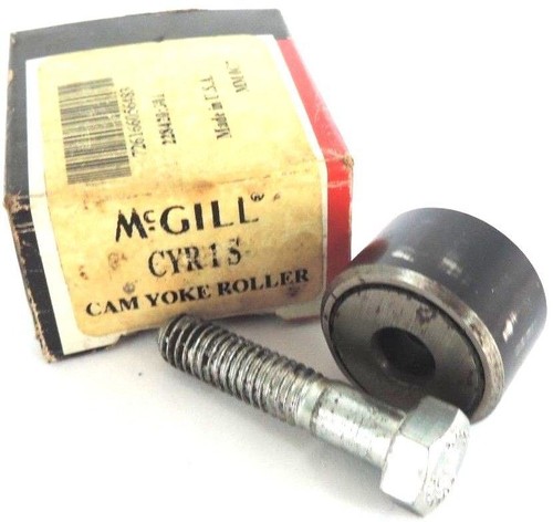 Used MCGILL PRECISION BEARINGS CYR1S CAM YOKE ROLLER, CYR-1-S
