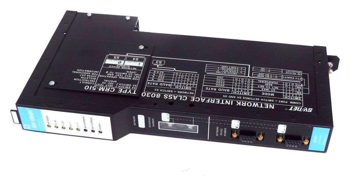 Used NEW SQUARE D 8030-CRM510 NETWORK INTERFACE MODULE SER H2 REV 5.00 30608-502-50