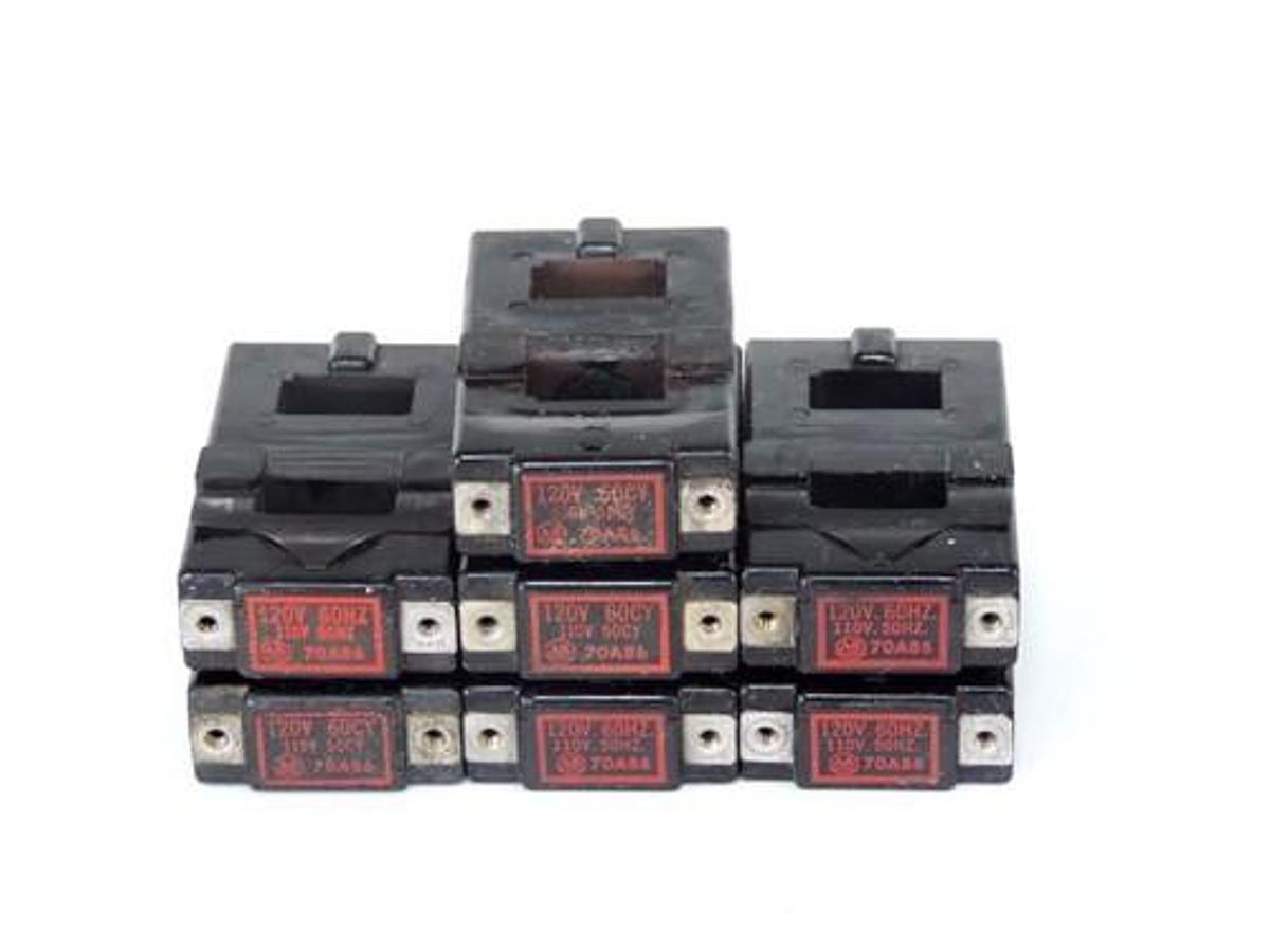 Used LOT OF 7 ALLEN BRADLEY 70A86 COILS 120V 60CY, 110V 50CY