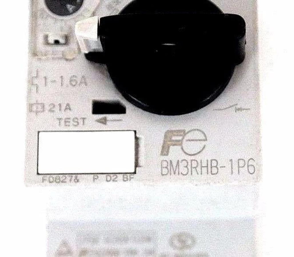 Used FUJI ELECTRIC BM3RHB-1P6 MANUAL MOTOR STARTER 1-1.6A BM3RHB1P6