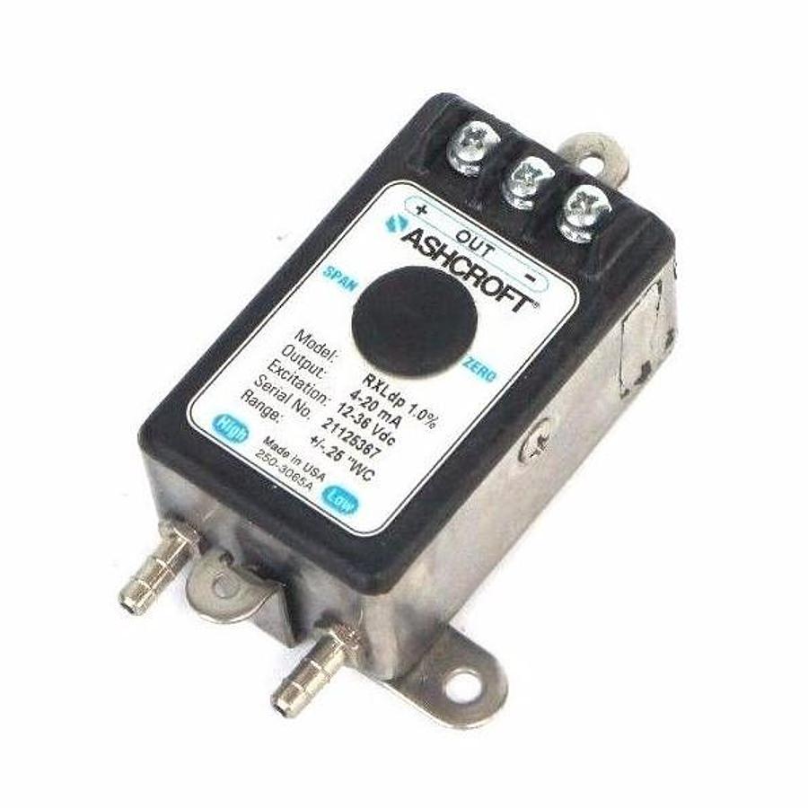 Used ASHCROFT ASH-RX-D-100-B-M-MB4-42-B-P25IW PRESSURE TRANSMITTER 4-20MA, RXLDP