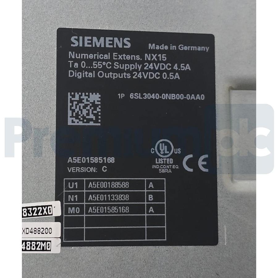 Refurbished Siemens 6SL3040-0NB00-0AA0 SINAMICS NX15 Numerical Control Extension Ver. C REP.