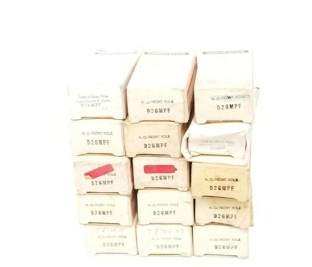 Used LOT OF 15 NIB CUTLER-HAMMER D26MPF RELAY CONTACT CARTRIDGES N.O. FRONT POLE