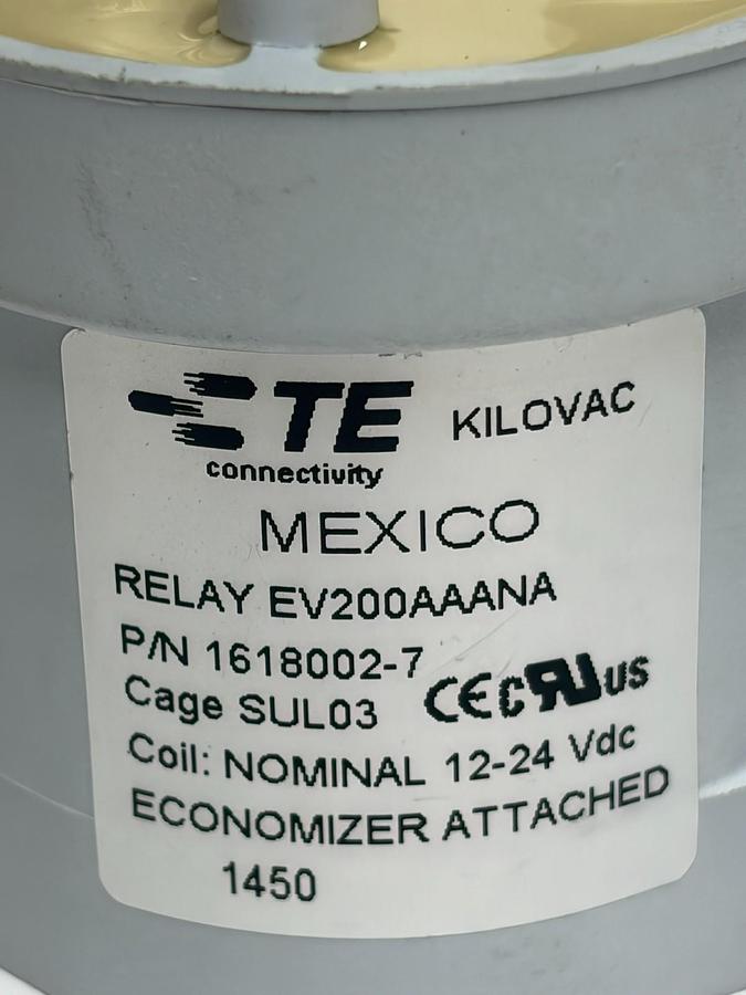 Used TE Kilovac EV200AAANA Relay 1618002-7 12-24 Vdc High Voltage 500A Contactor