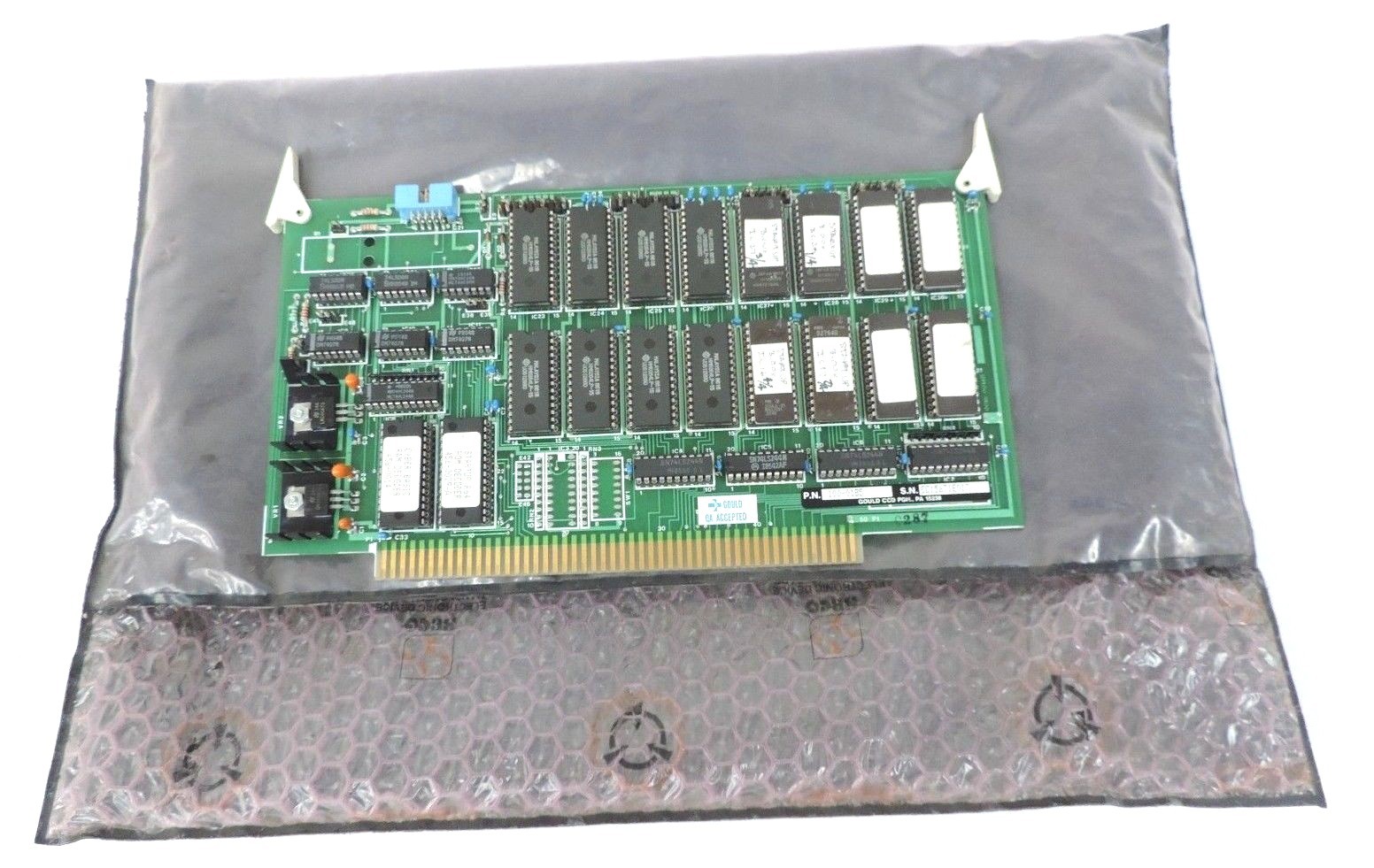 Used REPAIRED GOULD MODICON 100-0185 MEMORY BOARD RAM/ROM GOULD ICC 1000185