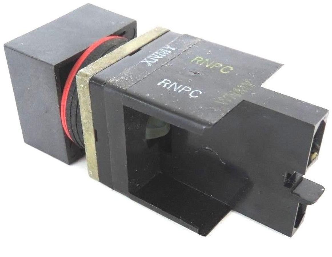 Used NEW ALLEN BRADLEY 800MB-NX37 SWITCH BASE & TOP SER. A (MISSING SELECTOR HANDLE)