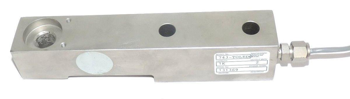 Used REPAIRED TOLEDO 743-TOLEDO LOAD CELL CAPACITY 1K, OUTPUT MV/V: 2