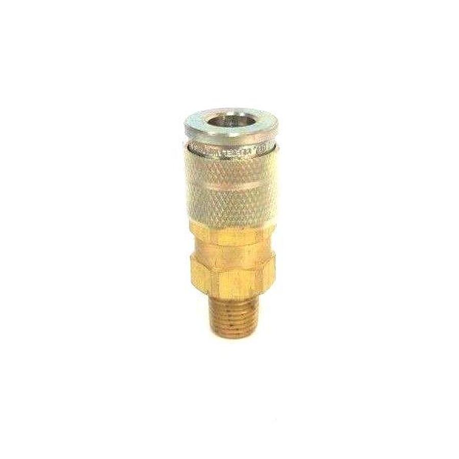 Used LOT OF 3 NEW HANSEN 21AS-25M QUICK CONNECT FITTINGS 1/4" MALE, 21AS25M