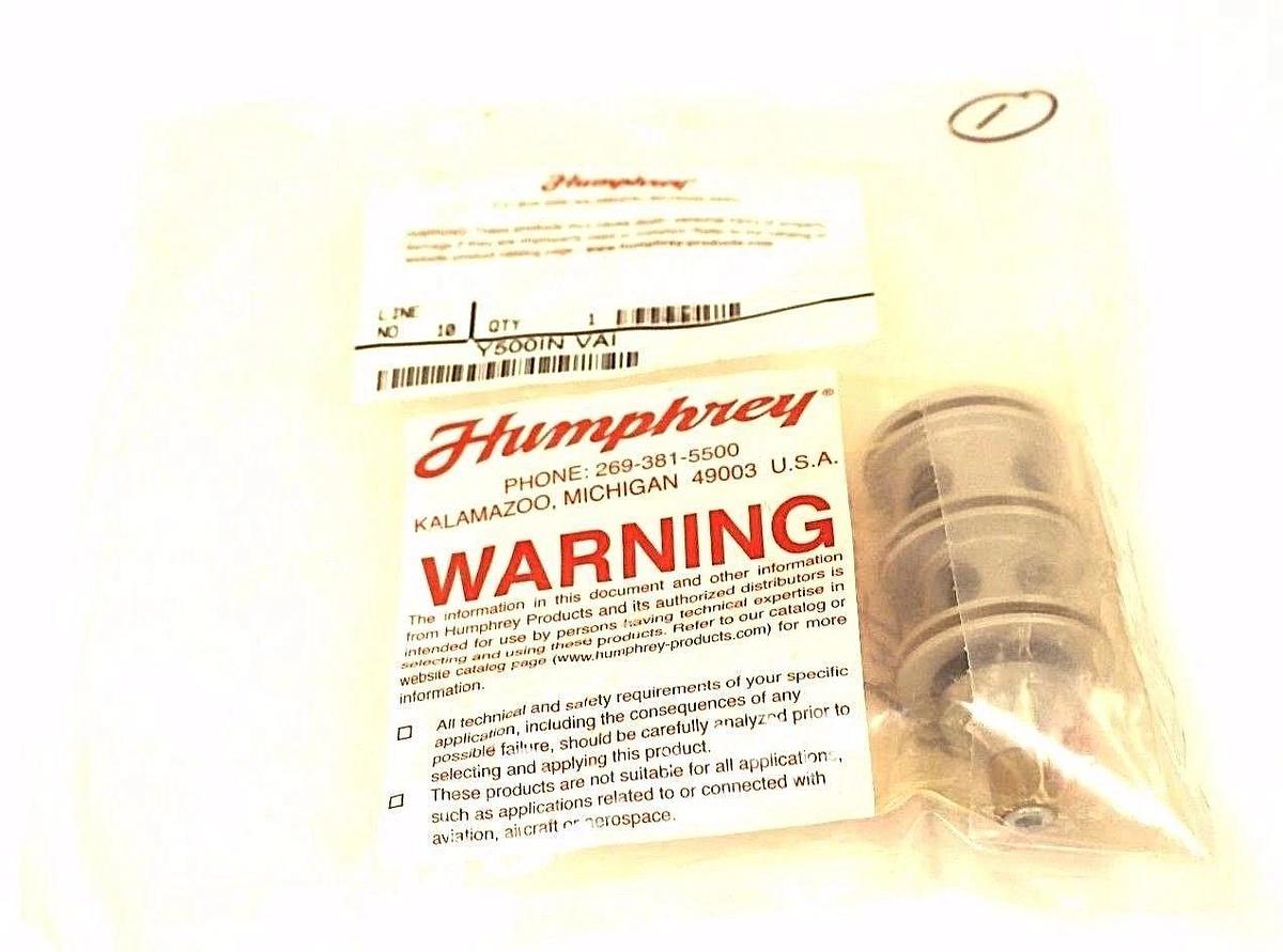 Used NEW HUMPHREY Y500IN VAI CARTRIDGE INSERT VALVE 1/2" ORIFICE Y500INVAI